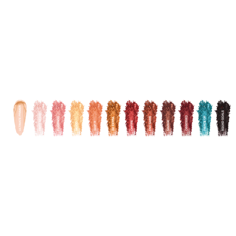Palette de fards 10 teintes intense