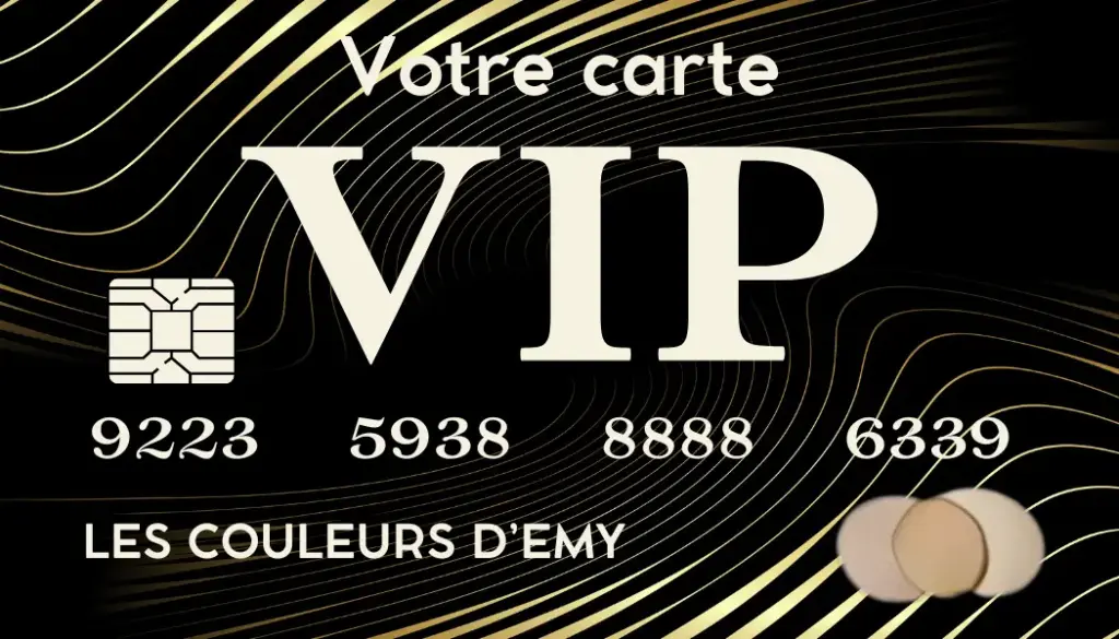 Carte VIP Les couleurs d'Emy